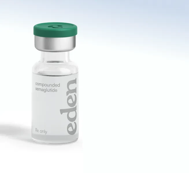 An Eden Compounded semaglutide vial